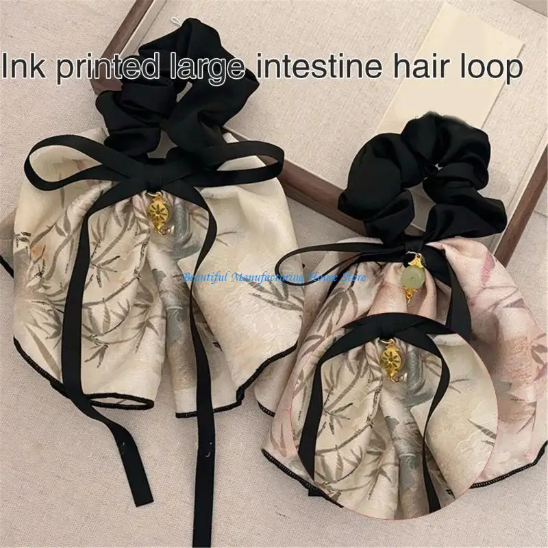 E56A 여성용 편안한 HScrunchies 대형 탄성 헤어 밴드 헤어 Scrunchy Bobbles 소프트 헤어 액세서리