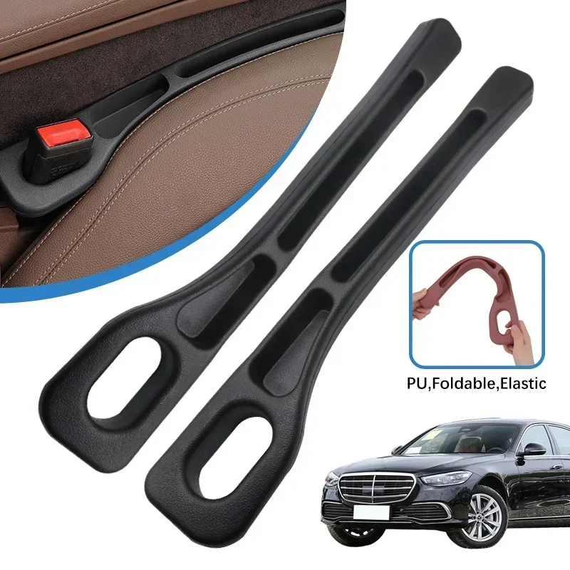 2PCS Car Seat Gap Filling Plug Cushion Side Seam Leak Proof Strip For Mercedes Benz S class W223 2022 2023 2021 Auto Accessories