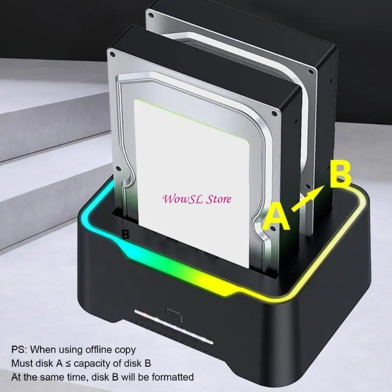 

Double Bay USB3.0 Do Drive Curning Station для 3,5 2,5 дюйма HX5E