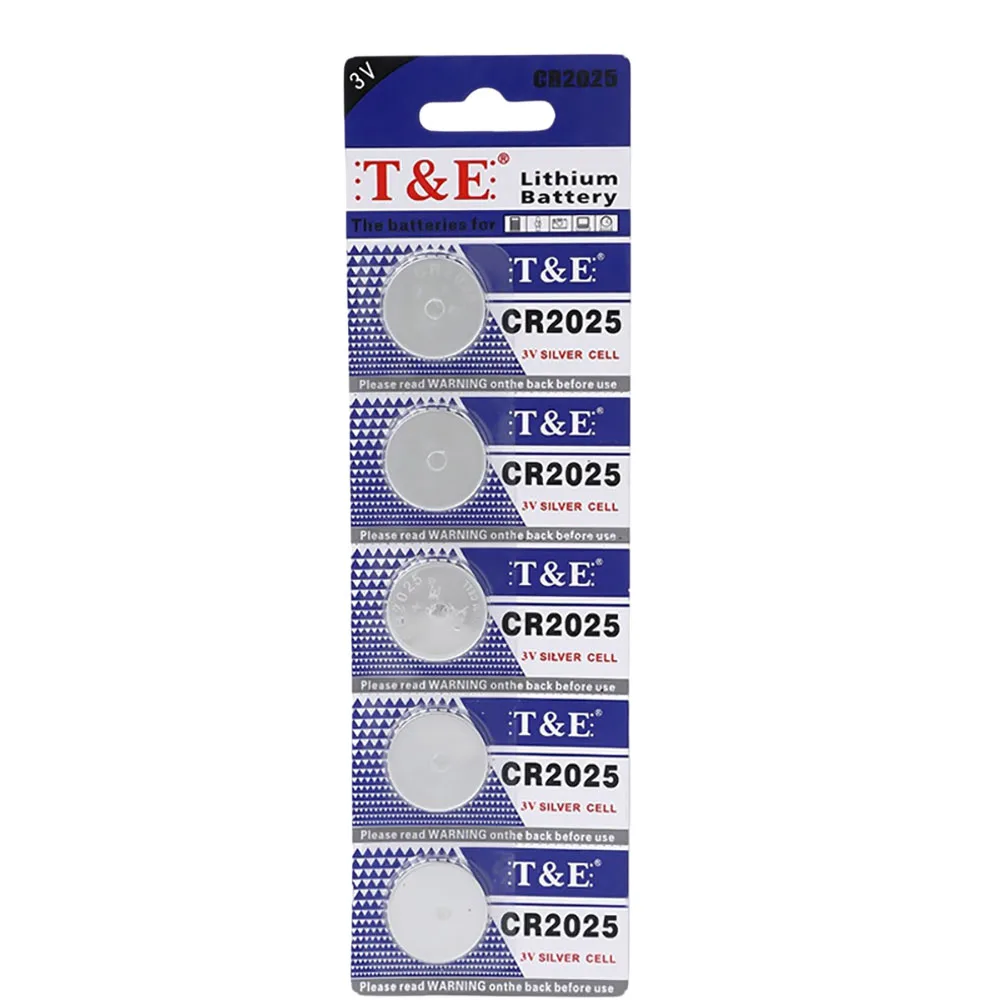 5‑100PCS CR2025 3V Lithium Coin Button Cell Battery DL2025 BR2025 5003LC LM2025 For Watch Toy Clock Computer Remote Control