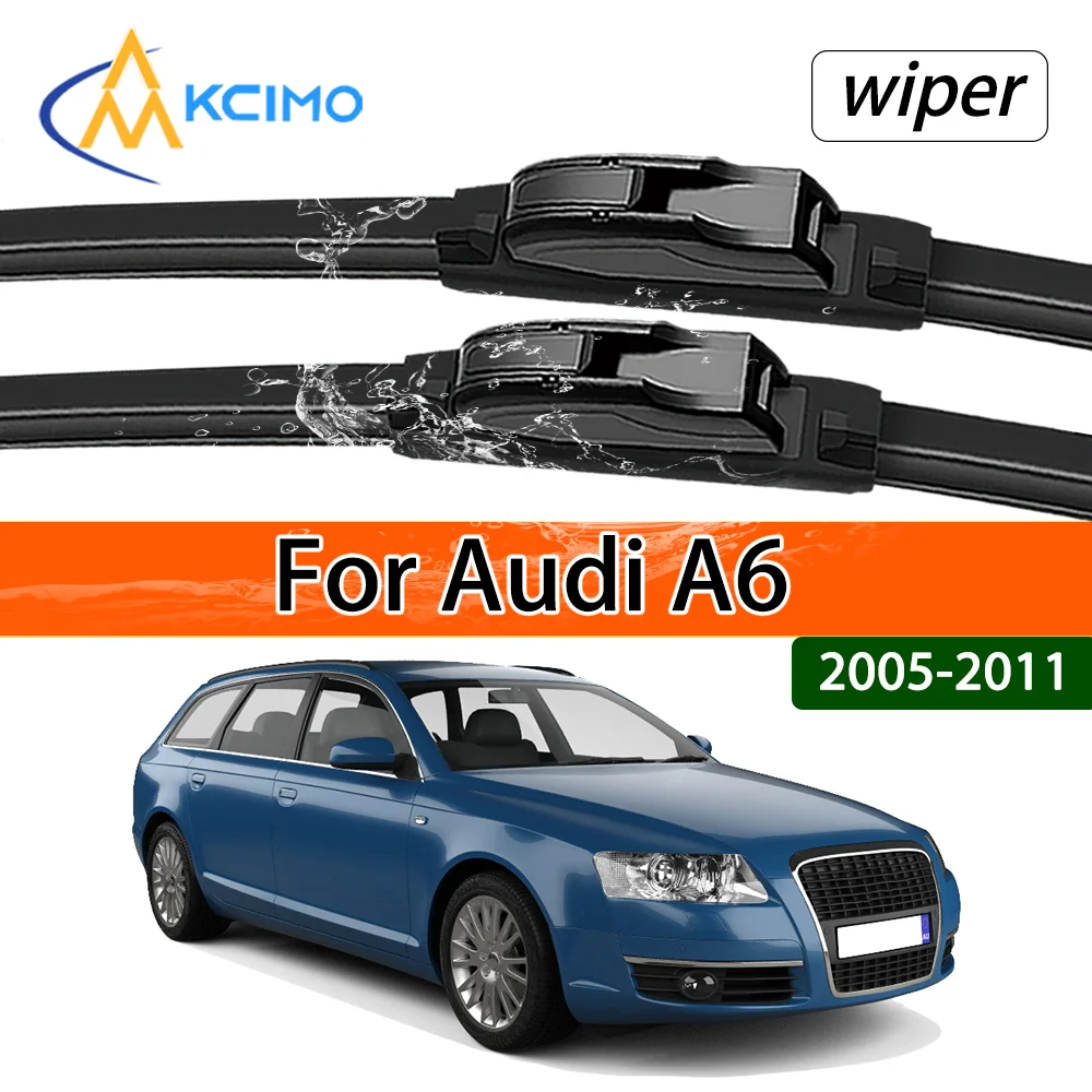 Ultimate 2 Front Wiper Blades For Audi A6 C6 4F 2005-2011 Ensures Clear Vision & Safe Driving in Rain Snow or Sun