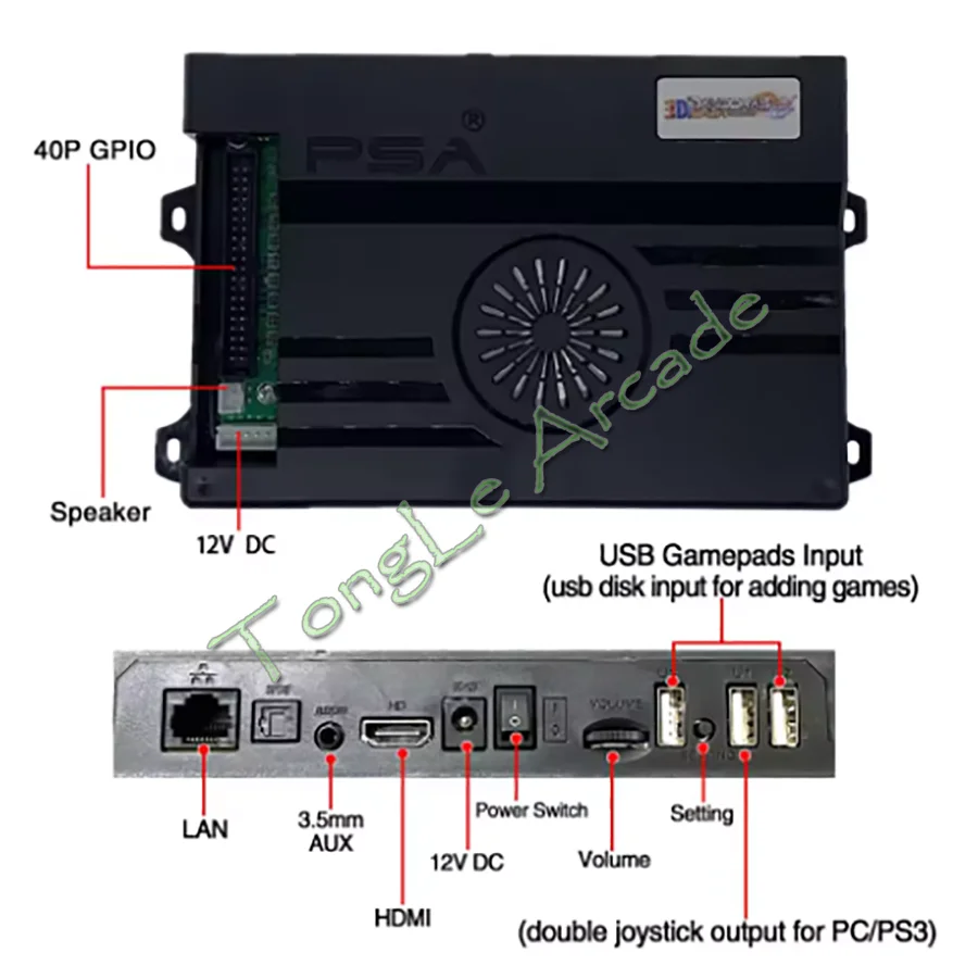 PANDORA 3D Saga EX Box 14 GT 4800 / 5200 / 6666 / 8000 / 10888 In 1 Family Game Board Wifi Download More Arcade HDMI PCB Video