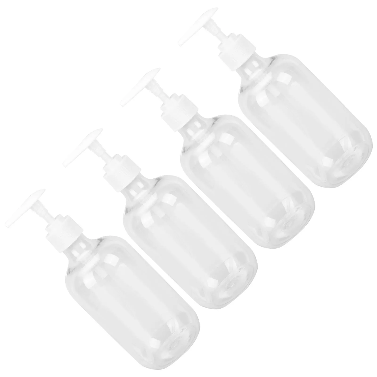 

4Pcs Pressing Bottle Plastic Pump Container Refillable Travel Lotion Shampoo Body Wash Dispenser Pump Sub Bottle