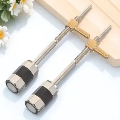 

2pcs Violin Bow Frog Screw Replacement Parts for 4/4 3/4 Violin Viola Accessories Sturdy Metal Smooth Surface Practical
