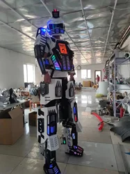 Newest LED Lighting Up Stilts Walker Robot Costumes Kryoman Stage Performance Show Suits Shaped Neatly Celebration Parties Led