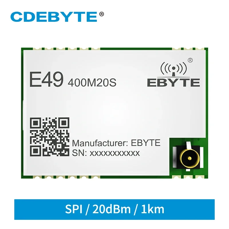 

CMT2300A Wireless Module 20dBm 433MHz rf Module SMD IPEX/stamp hole E49-400M20S SPI Data Transmission Module