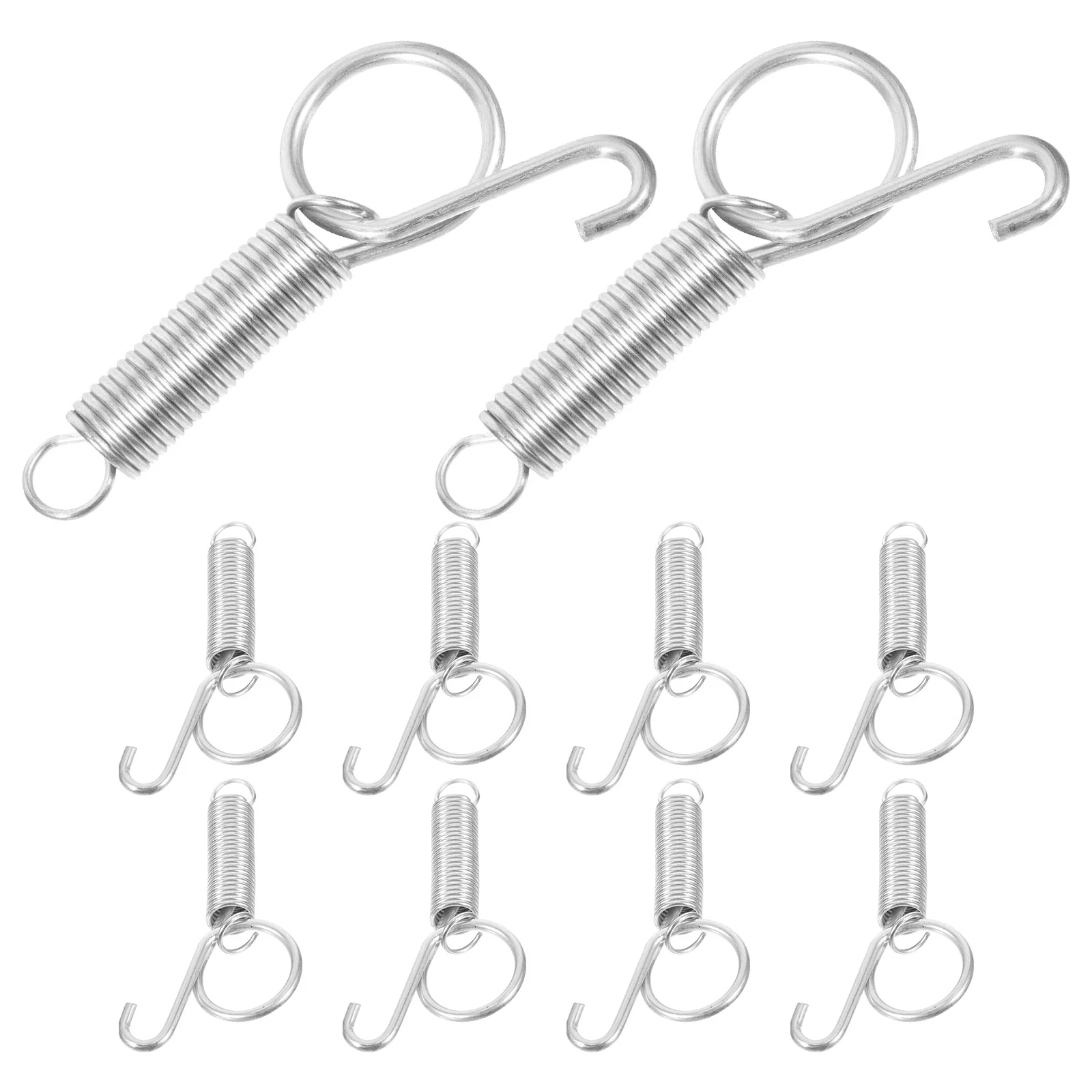 10 PCS Multi Purpose Hanger Rabbit Cage Door Spring Hook Hooks Utensil Fixed Stainless Steel