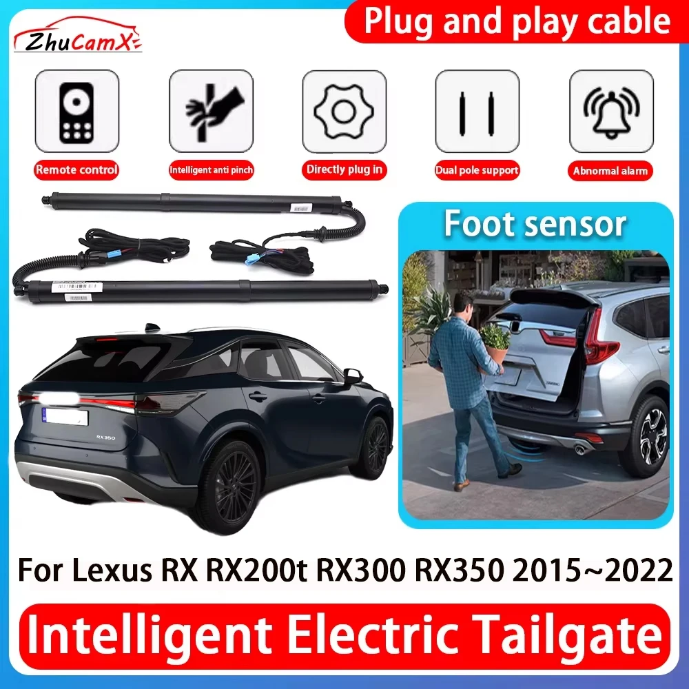 ZhuCamX For Lexus RX RX200t RX300 RX350 2015~2022 Car Power Trunk Electric Suction Tailgate Intelligent Tail Gate Lift Strut