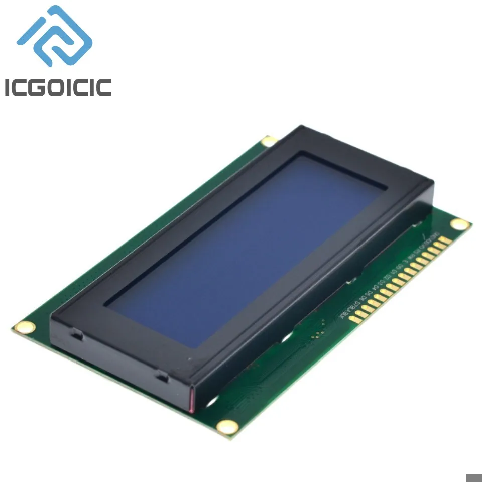 Lcd2004 + i2c 2004 20x4 2004a tela azul/verde hd44780 caracteres lcd/w iic/i2c módulo adaptador de interface serial para arduino