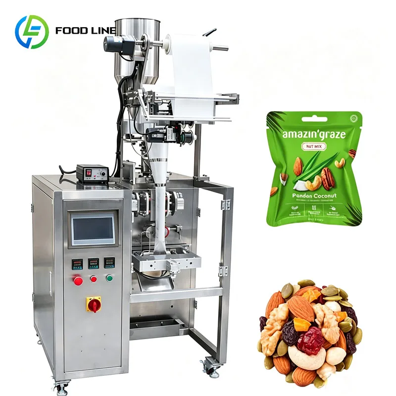 Automatic Vertical Packing Machine For Snack Food Coffee Cereal Pasta Nuts Granule Powder Pouch Packaging Customized