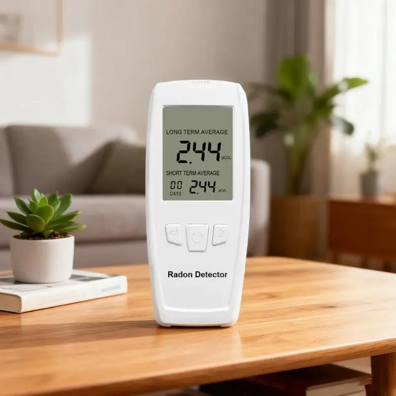 ABS Radon Detections Device With Realtime Alarm And Easy To Read Display Desktop Radon Concentration Analyzers M4YD