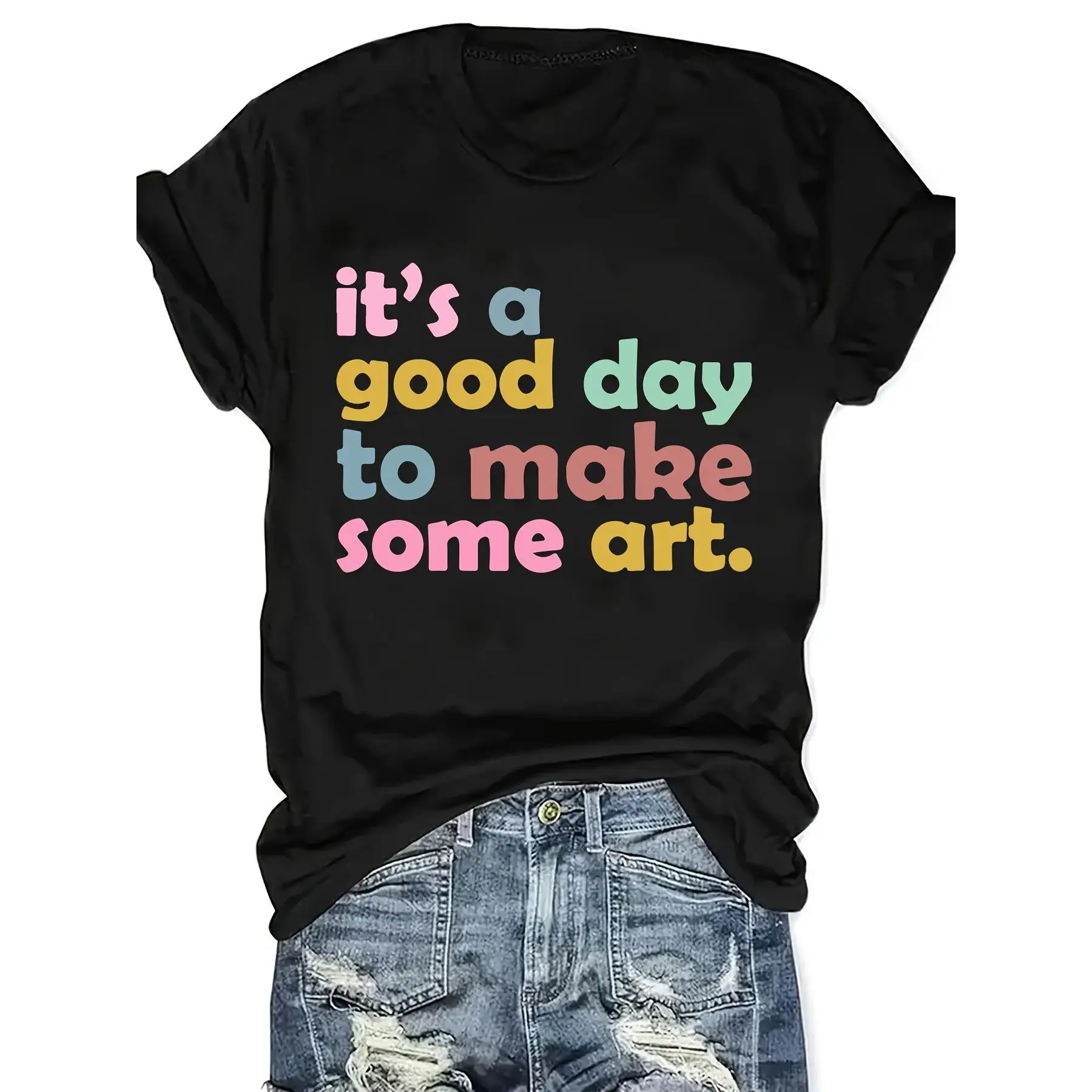 

Good Day to Make Art T-shirt, Men's Women's Funny Artist Creative Tee, Art Lover Gift for Painter, Unique Designer Graphic Top