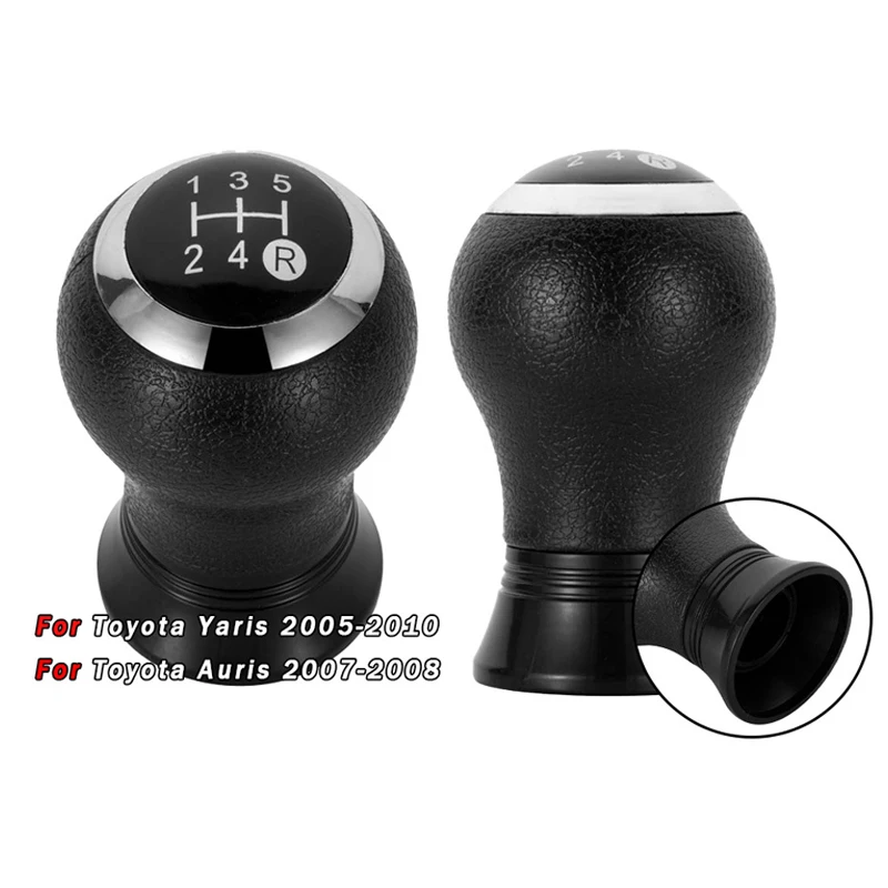 

5/6 Speed Gear Shift Knob for Toyota Yaris 2005-2010/Auris 2007-2008 - Car Transmission Lever, Durable Auto Interior Accessories