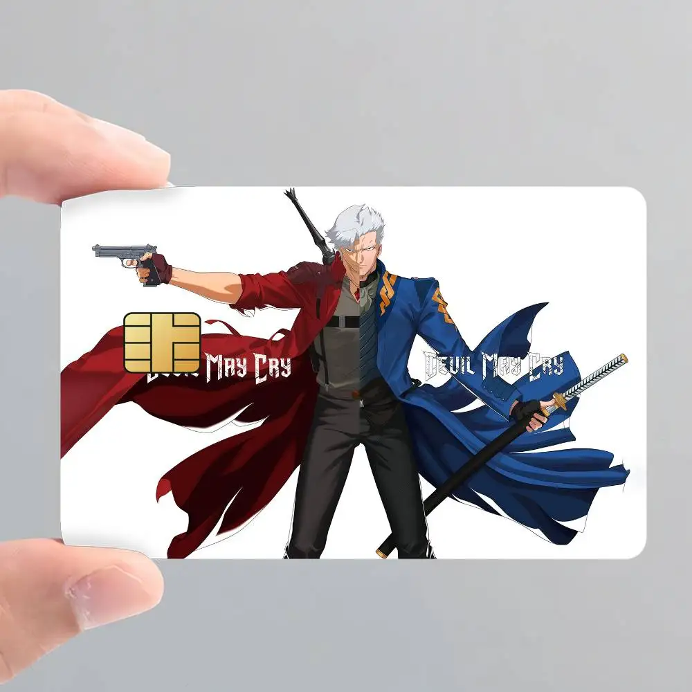 كارتون الشيطان قد يبكي 2025 بطاقات الائتمان البنك حافلة تمرير ملصقات ديكور رائع مقاوم للماء 4 قطعة بطاقة #3