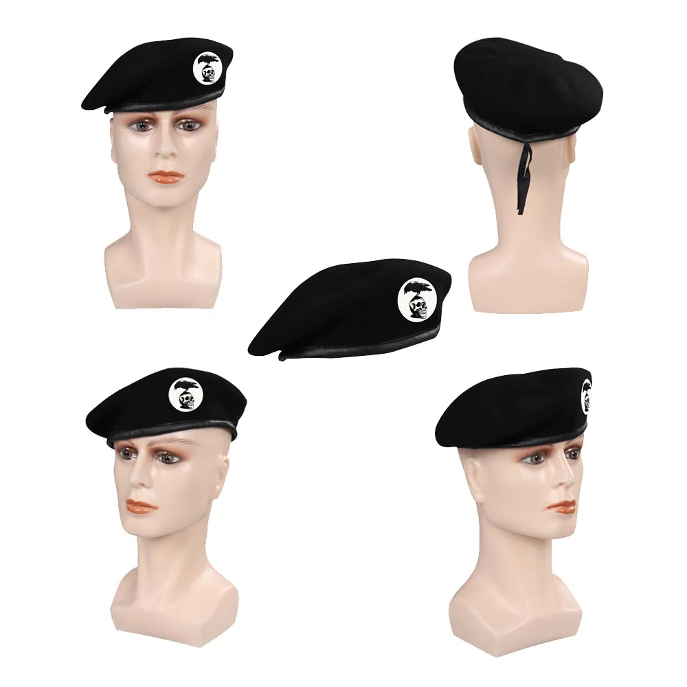 Béret de film militaire Barney pour hommes, casquette de jeu, chapeau de l'armée, costume de soldat, accessoires de cosplay