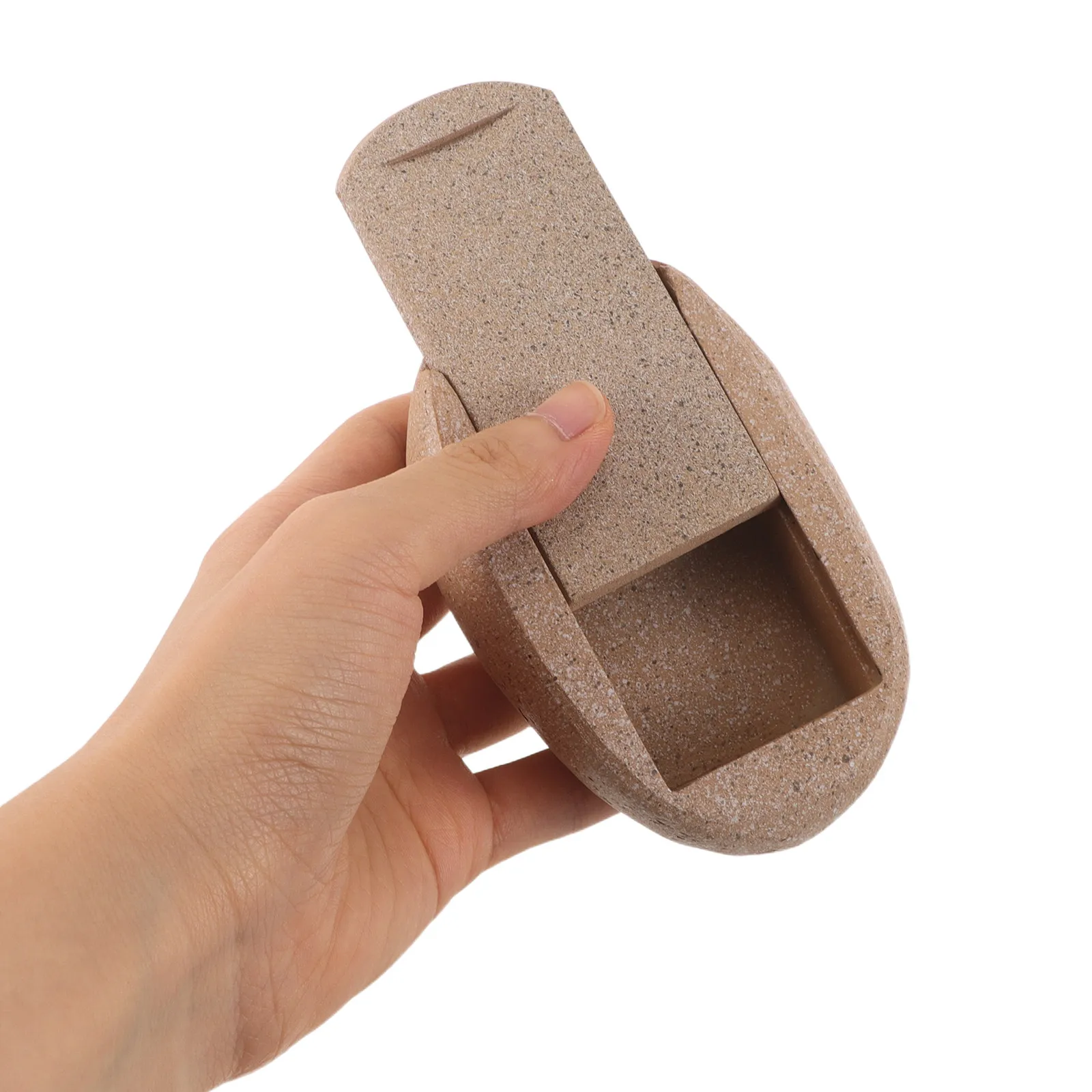 Fake Rock Key Hider Safe Holder Scratch Resistant Matte Stone Outdoor Spare Key Storage Box Hidden Compartment Garden Yard