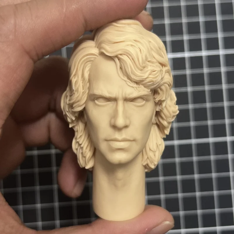 

New Hot 1/6 Scale Anakin Skywalker Head Sculpt Unpainted Resin DIY Model KitRevenge of the Sith 12” Action Figure