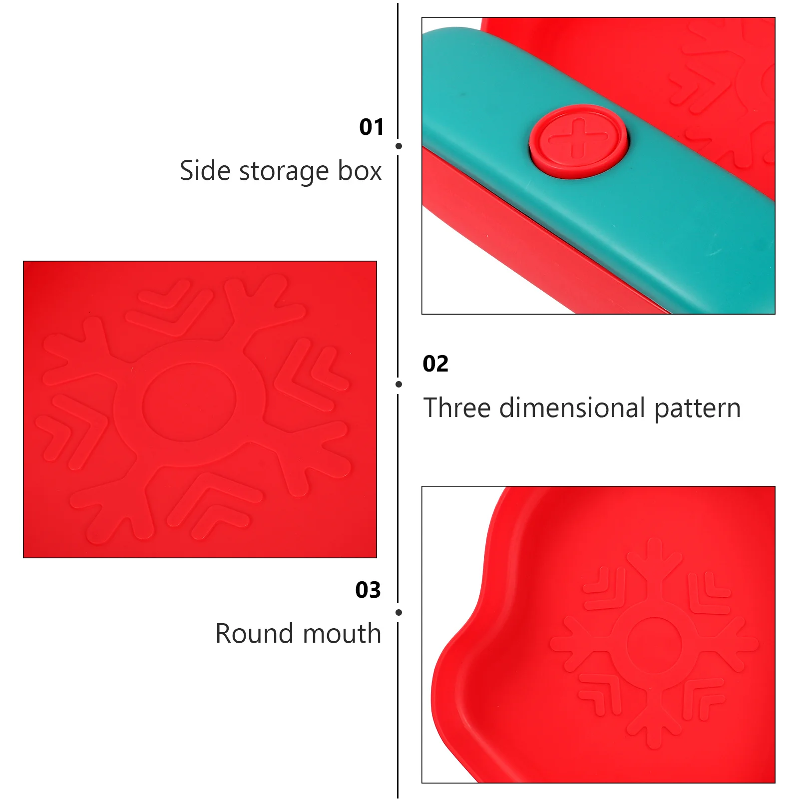 

Christmas Mitten Shape Fruit Tray Creative Design Snack Storage Box PP Material No Odor Smooth Edges Gift for Friends