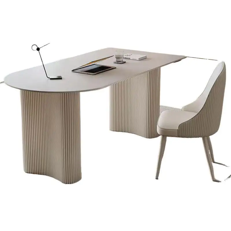 Cream style slate computer desktop diagnosis desk beauty salon desk high-end small apartment Nordic writing study