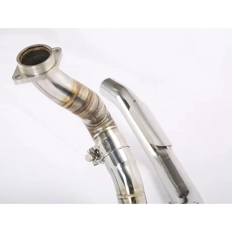 FBB قطع غيار الدراجات النارية عالية الأداء التيتانيوم الفولاذ المقاوم للصدأ ألياف الكربون تعديل نظام ماسورة العادم ل SV1000 #4