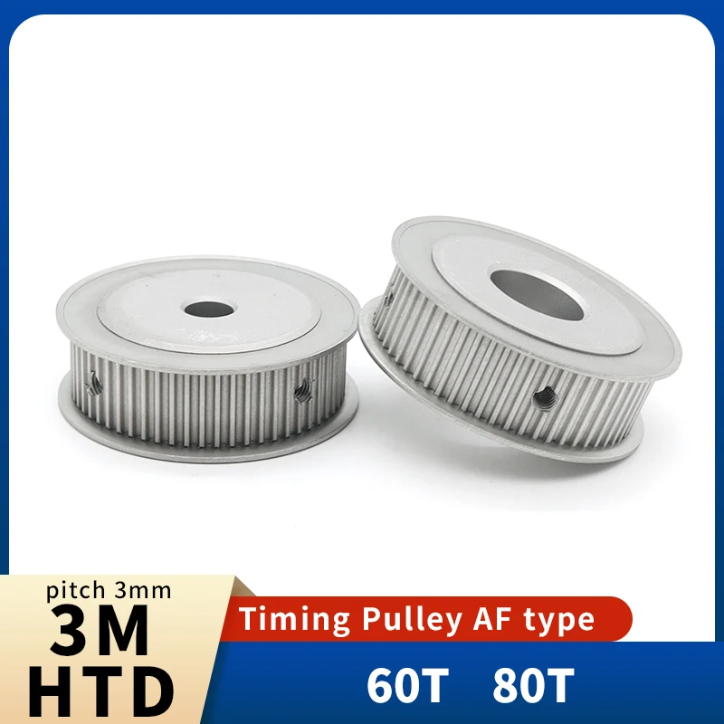 HTD 3M Pulley 60T 80T HTD 3M Toothed Pulley 60teeth 3M Synchronous Wheel 80teeth HTD 3M Belt Pulley HTD3M Pulley 10mm 15mm 20mm