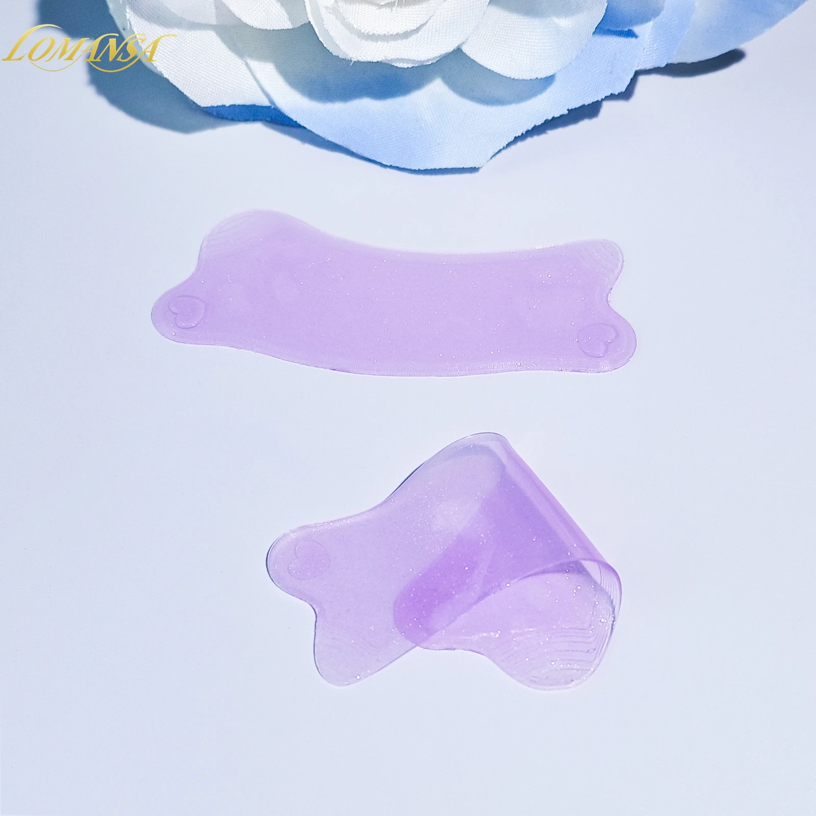 Lomansa réutilisable 1 paire ours collante coussinets pour les yeux coussinet de levage de cils Extension de cils Super collant sous les yeux Gel Patch santé outil de beauté