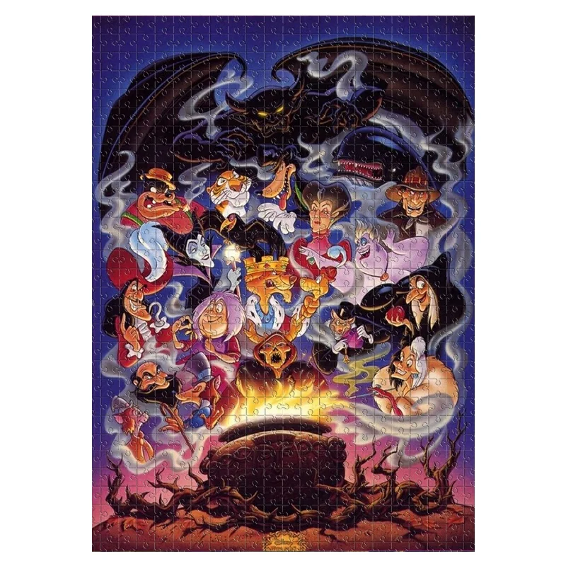 

1000pcs Disney Villains Jigsaw Puzzle - Officially Licensed Maleficent, Cruella de Vil, Ursula, Jafar, Lady Tremaine & More -