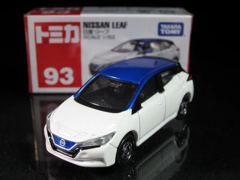 TAKARA TOMY 93 NISSAN LEAF double set alloy die-cast miniature model, adult decoration, boy toy,children's holiday birthday gift