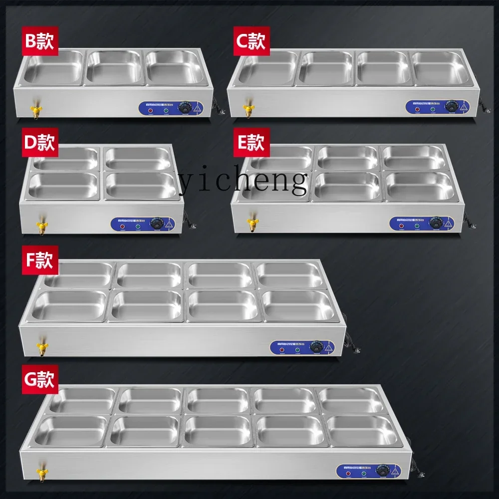 Insulation Plate Commercial Heating Stainless Steel Insulated Small Bowl Dish Table Steaming Table