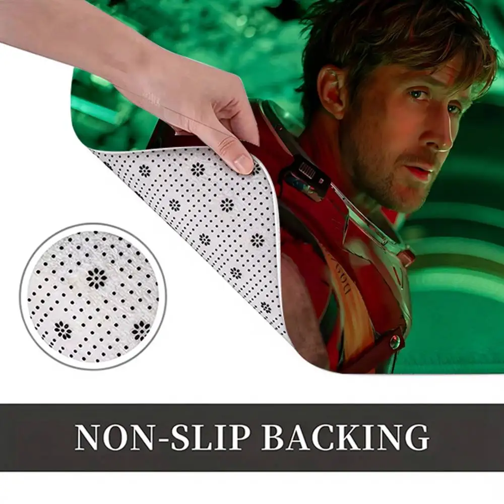 KEN Actor RG-Ryan Gosling Home Decor Short Plush Floor Mat, Non-Slip & Easy to Clean for Multi Doorways