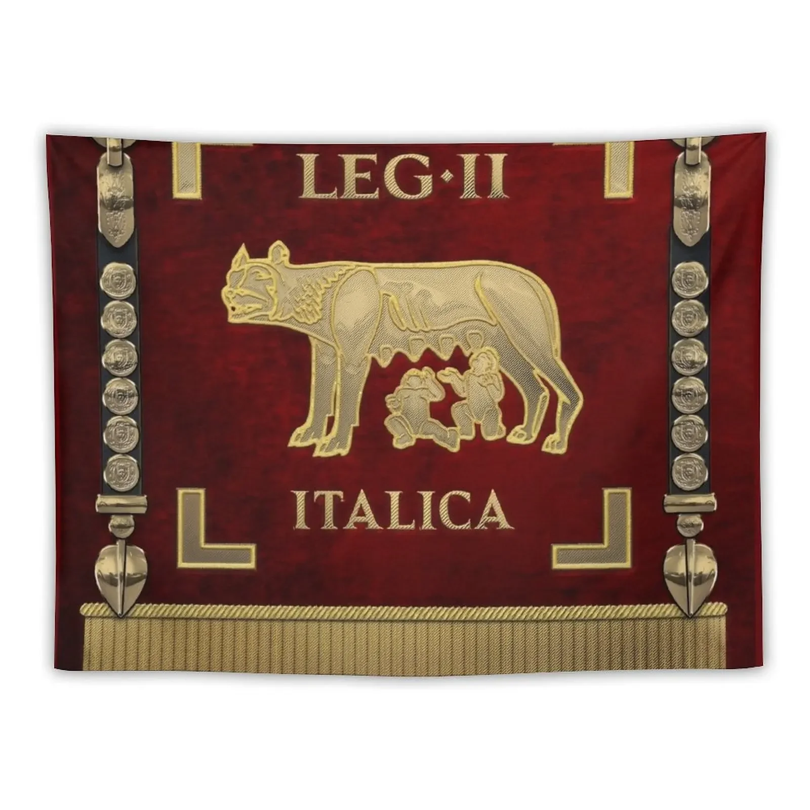 

Standard of the Italian Second Legion - Vexillum of Legio II Italica Tapestry Room Decor For Girls Room Ornaments Tapestry