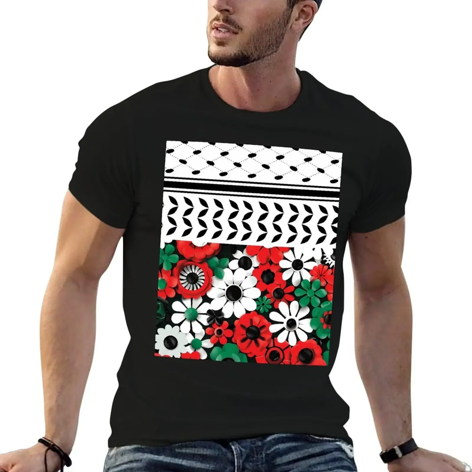 

Flowers of Hope T-Shirt boys whites oversized custom shirt aesthetic clothes cotton t shirt men