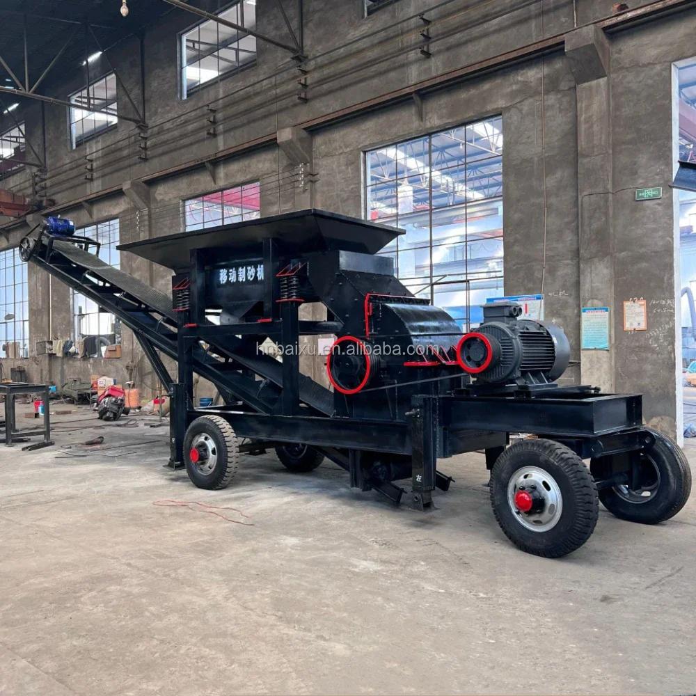 YG Customized Mobile Hammer Crusher Station For Tires - High-Output Hammer Crusher Production Line For River Pebbles And Granite