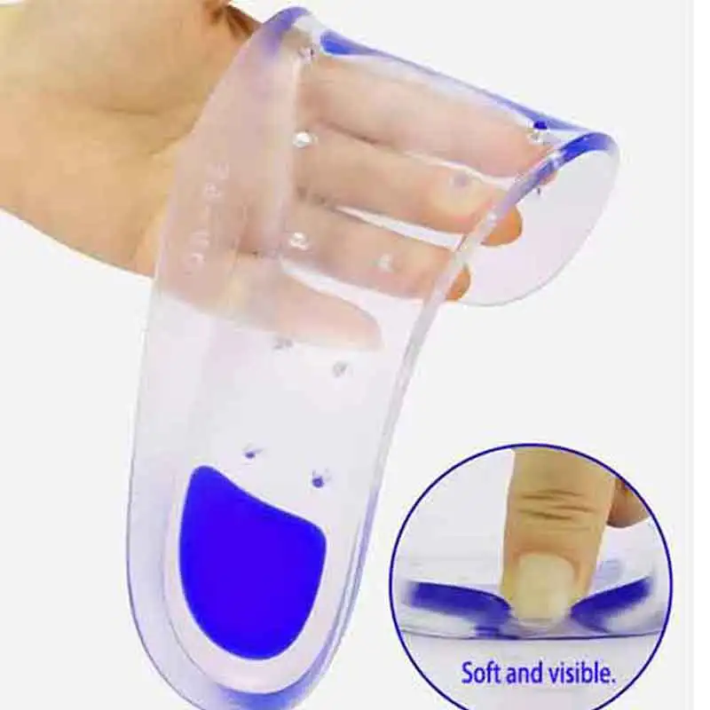 Palmilhas ortopédicas para médicos, Silicone Arch Support, palmilha do pé plano, prevenção da dor plantar, cuidados corrigidos com os pés, almofada metatarsal