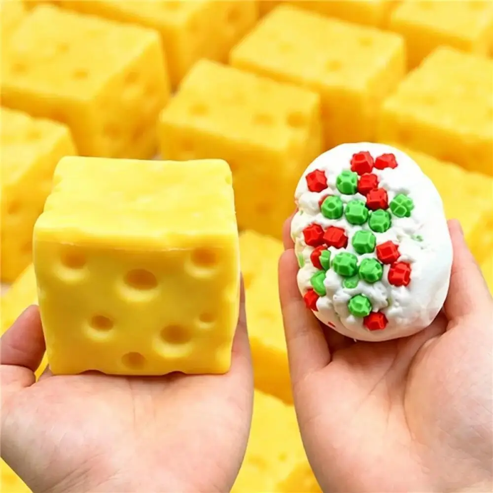 Erdbeer-Mango-Erdnuss Squishy Weiches Langsam Rückfederndes Knirsch-Sound ASMR Stressabbau-Spielzeug Baustein-Füllmaterial Anti-Druck-Spielzeug – Detail 2