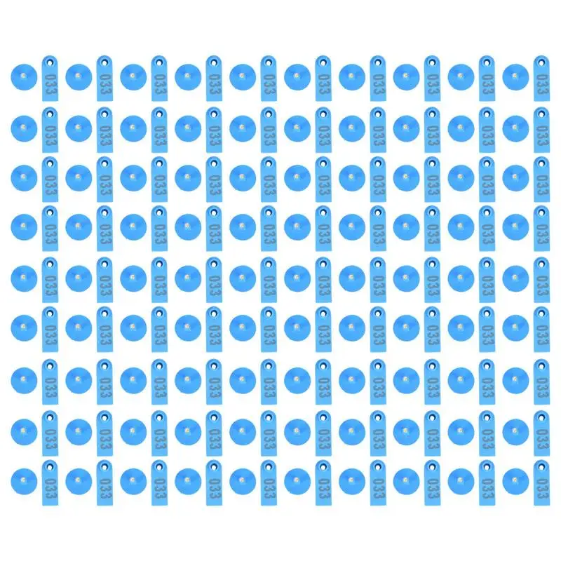 

Livestock Ear Tags 100PCS Ear Tags With Numbers Livestock Tagging Tool Wear-Resistant Cattle Ear Tags Cow Ear Tag For Breeding