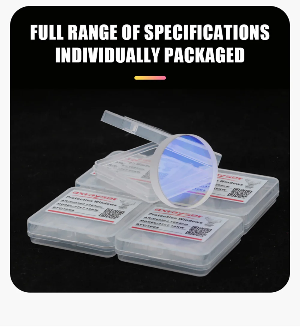 Axrayser Laserschutzfenster 21,5x2 22,35x4 30x5 37x7 Hochleistungs-JGS1-Schutzlinse für Precitec Procutter Lightcutter – Detail 12