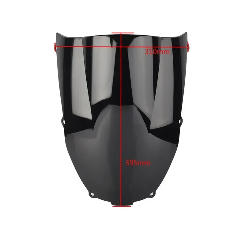 Motorcycle WindScreen For Kawasaki Ninja ZX6R 2000 2001 2002 ZZR600 05 - 08 Screen Double Bubble Windshield Deflector Protector