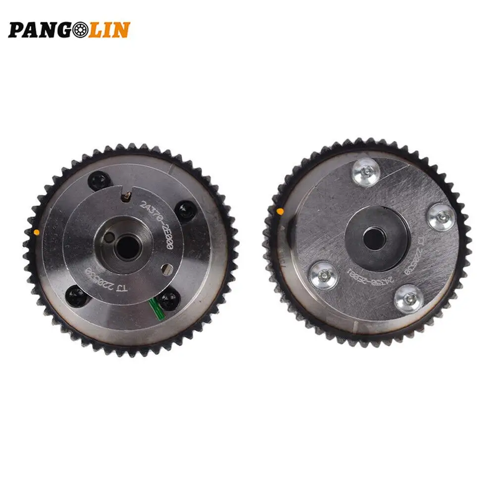 2pcs Exhaust & Intake VVT Timing Gear Sprocket 243502E001 243702E000 for Hyundai Kia Elantra Forte Koup 1.8L Engine Accessories