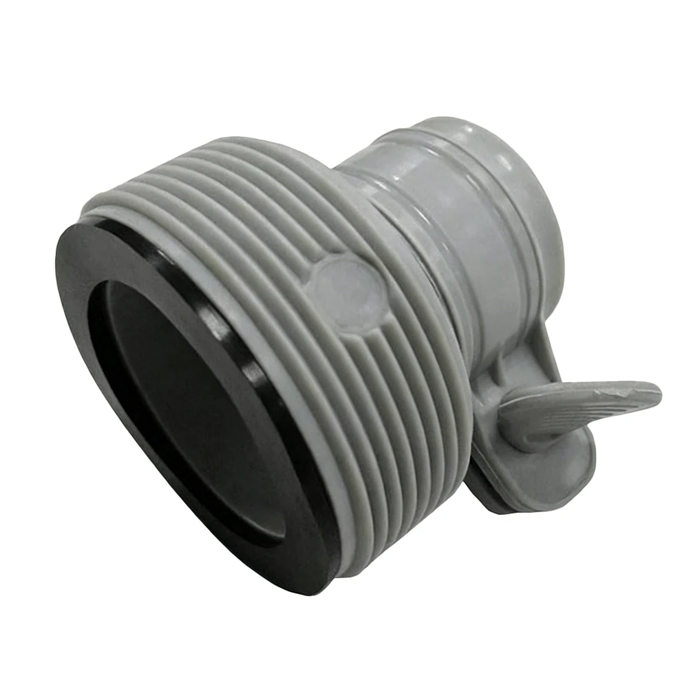 3pcs Gray Plastic Adapter B For Intex Filter Pump Saltwater System 1 1/4 Inch Threaded Hose Connector Pool Spa Accessories