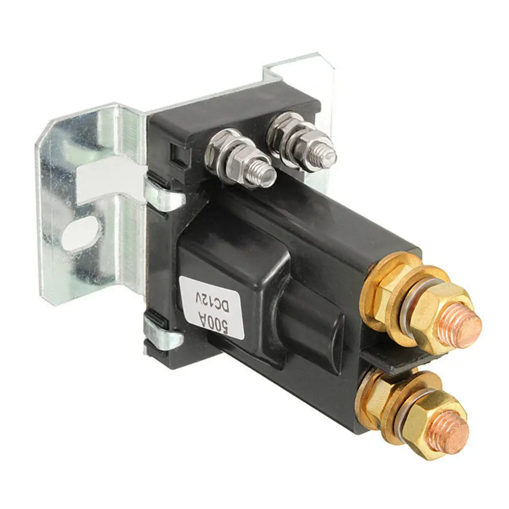 500A Electrical Relay Auto Starter Solenoid Car Relay 12V Terminal Car Starter Power Switch Interior Parts 2