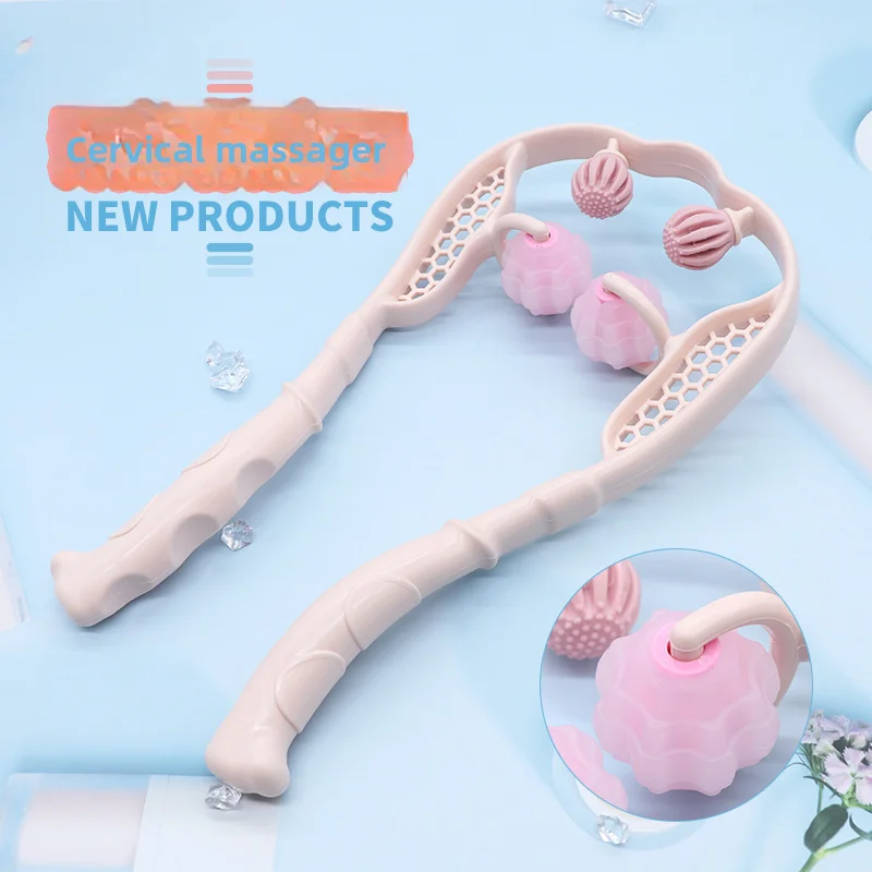 

New Manual Massage Shoulder Neck Neck Massager Multifunctional Leg Massage Relaxation Tool Clip Necker Cervical Spine Massager