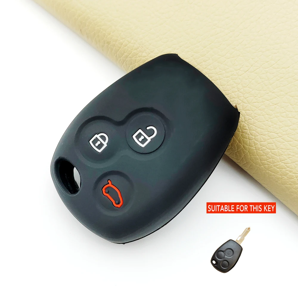 Car Key Cover Shell Case for Renault Trafic Kangoo 2 Logan Clio Primastar Movano for Opel Vivaro for Nissan Terrano 3 Button Fob