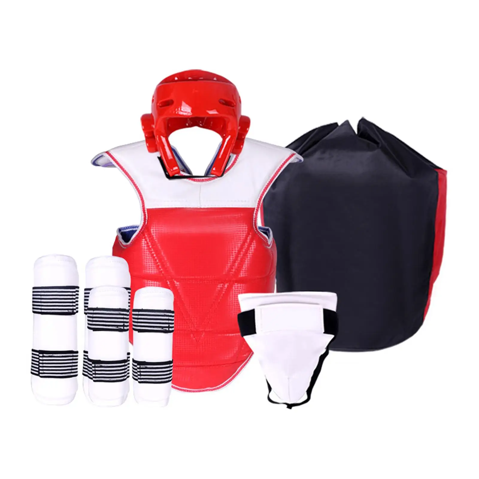 Male Taekwondo Protective Gear Set Arm Guard Karate Clothing for Martial Arts Training Easily Install Multipurpose Professional