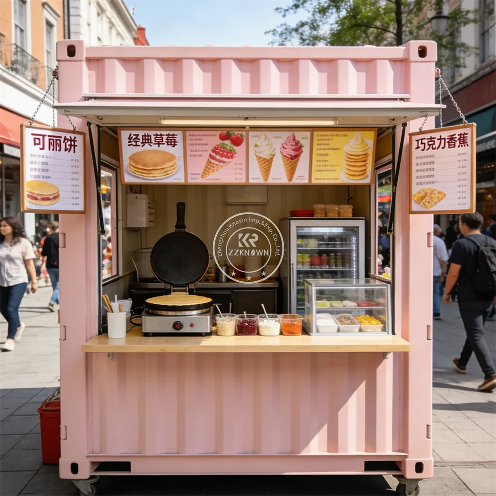 

Street Container Restaurant Outdoor Container Kiosk Fast Food Shop Custom Built Portable Container Bar For Sale