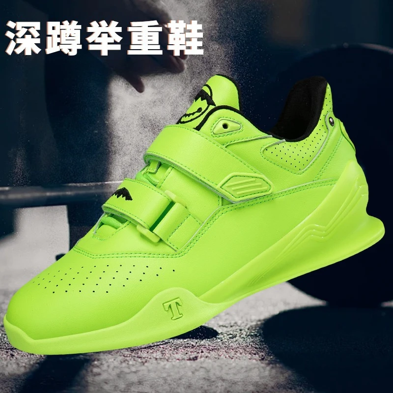 

Новинка 2023 года, мужская обувь для тяжелой атлетики, балансировочная обувь для силовых тренировок, нескользящая обувь для приседаний, жесткие кроссовки для фитнеса