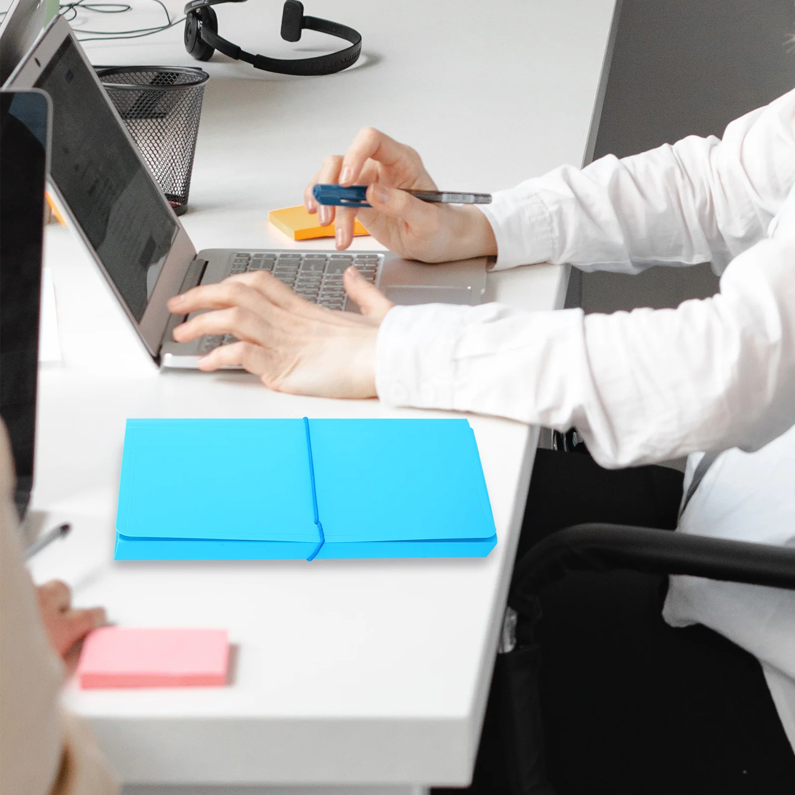 2 Pcs Folder Expandable Ticket Holder File Organizer Small Portable Pp Material Documents Accordion