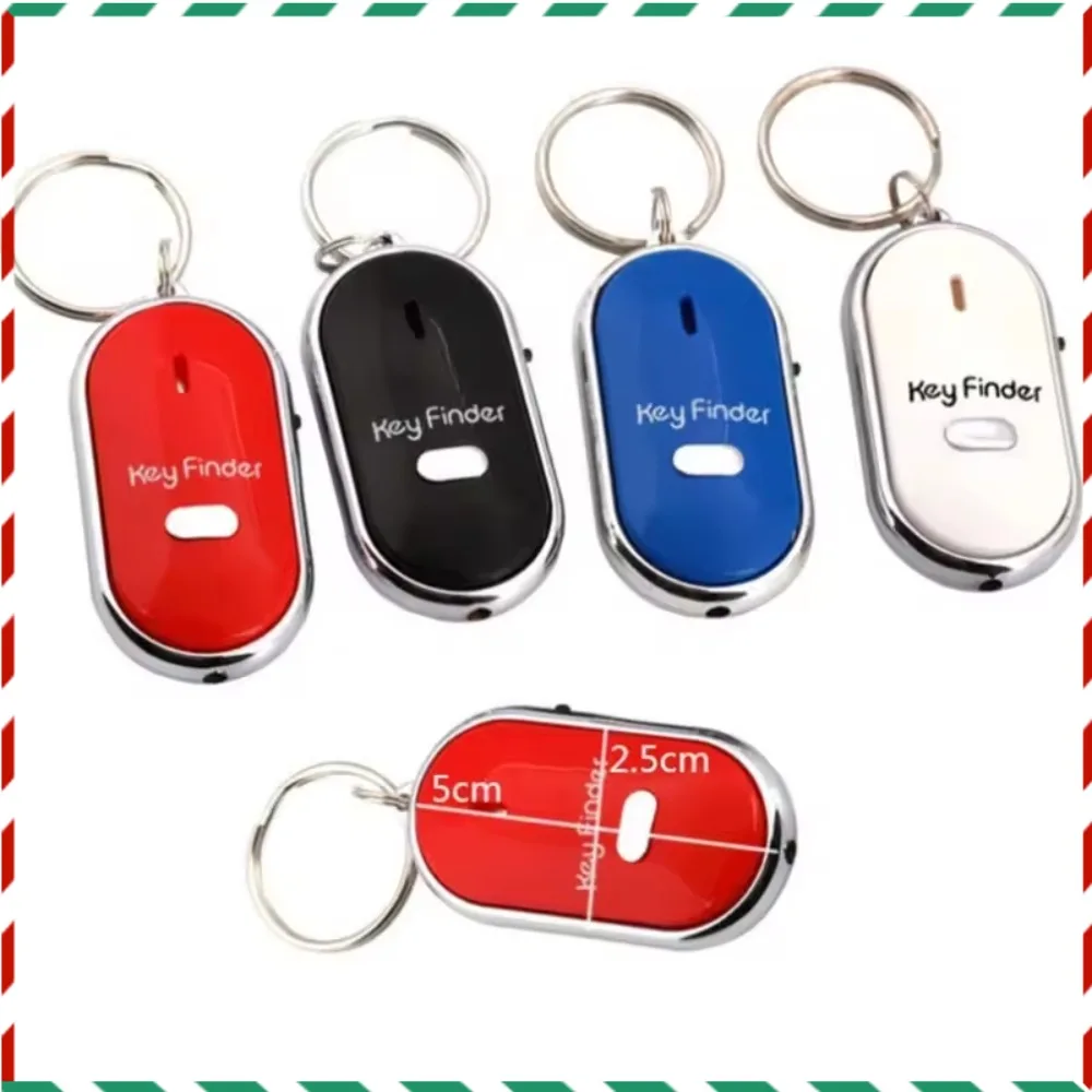 

Smart Beeping Key Locator Keychain Light Torch Keyring LED Whistle Key Finder Keyfinder Locator Tracker Sound Control Alarm