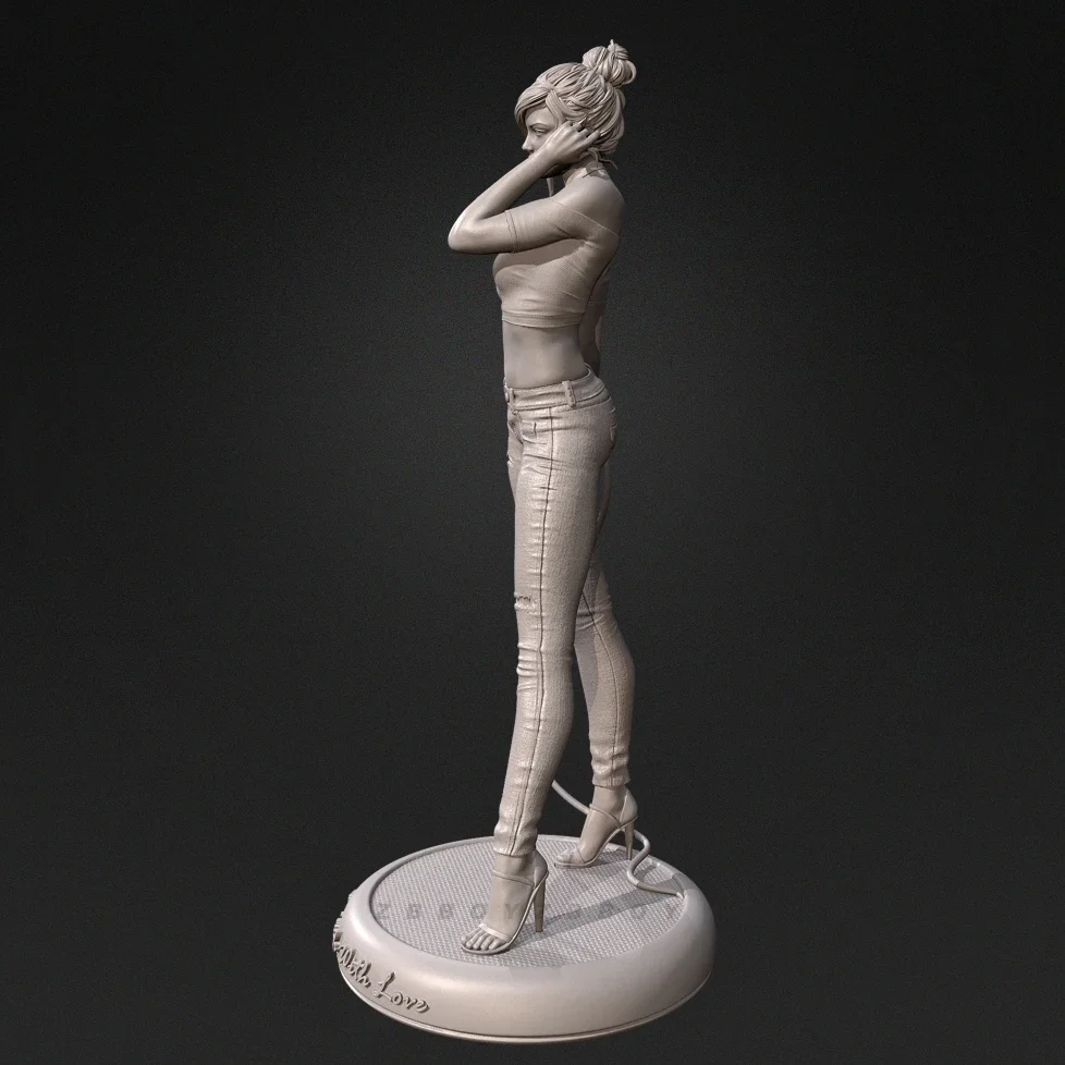 Wysokość człowieka 38mm 50mm 75mm 90mm Zestawy modeli z żywicy rysunek piękno bezbarwny i do samodzielnego montażu （Druk 3D ） TD-7277/3D