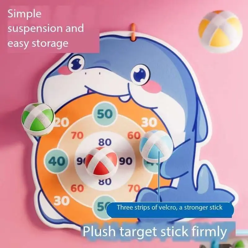 Simpatico cartone animato KidsWhale Pistola a sfera appiccicosa per interni ed esterni Genitore Bambino Tiro interattivo Concorso Puzzle Giocattoli per bambini